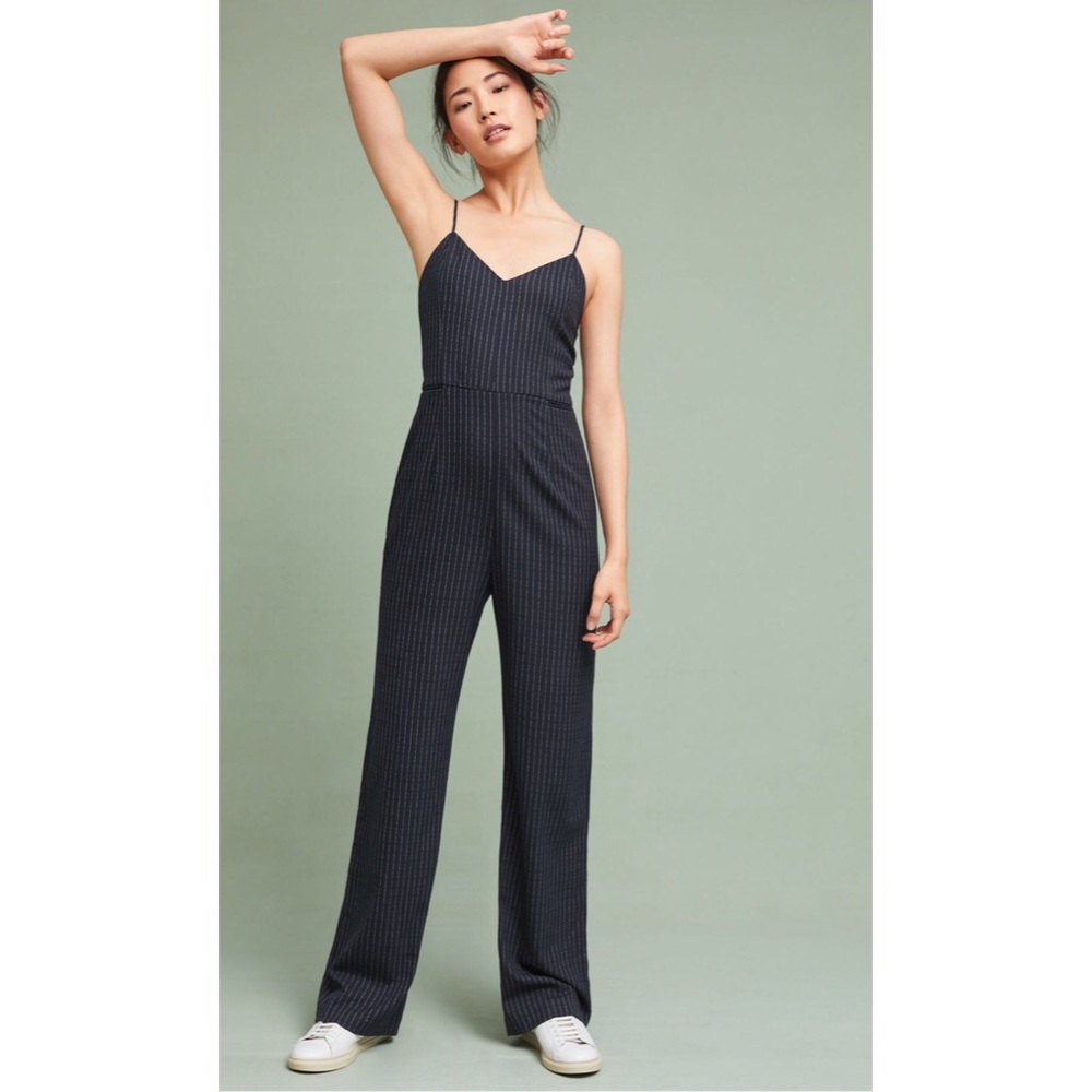 ANTHROPOLOGIE STRIPED JUMPSUIT NWT - Picture 2 of 8